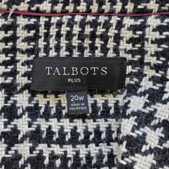 Talbots Plus Size Long Boiled Wool Jacket Size 20W - Picture 2 of 6